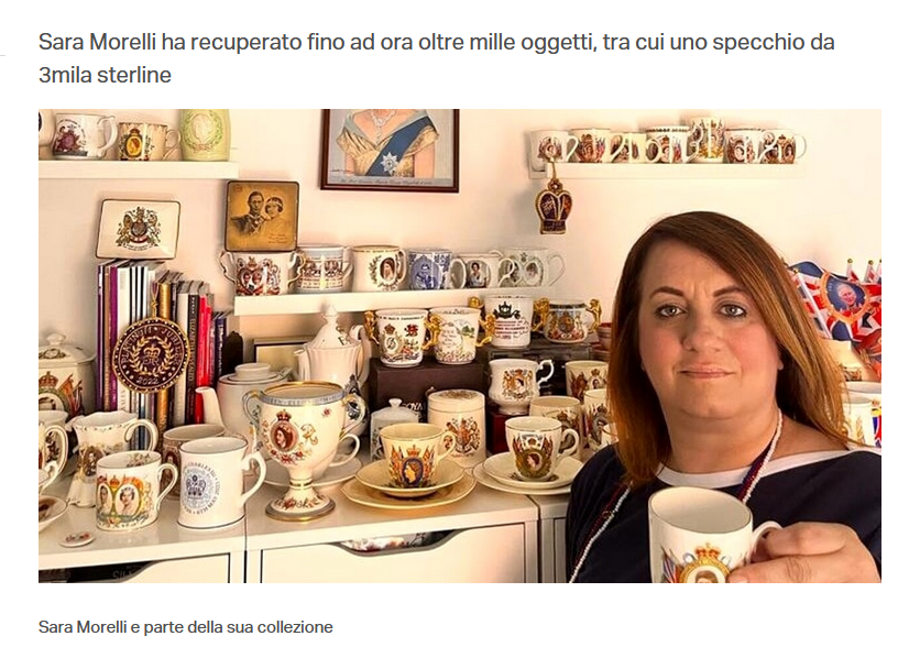 sara morelli e parte della sua collezione
